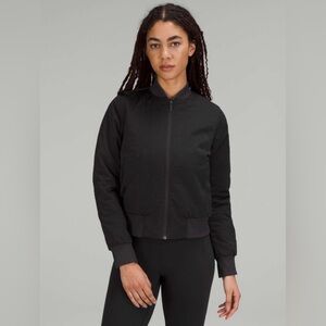 Lululemon Non-Stop Bomber Jacket *Textured Black Size 12
Reversible*